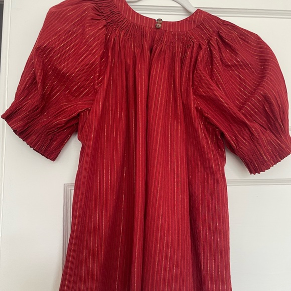 Ulla Johnson. Red peasant top. Size small - Picture 5 of 6